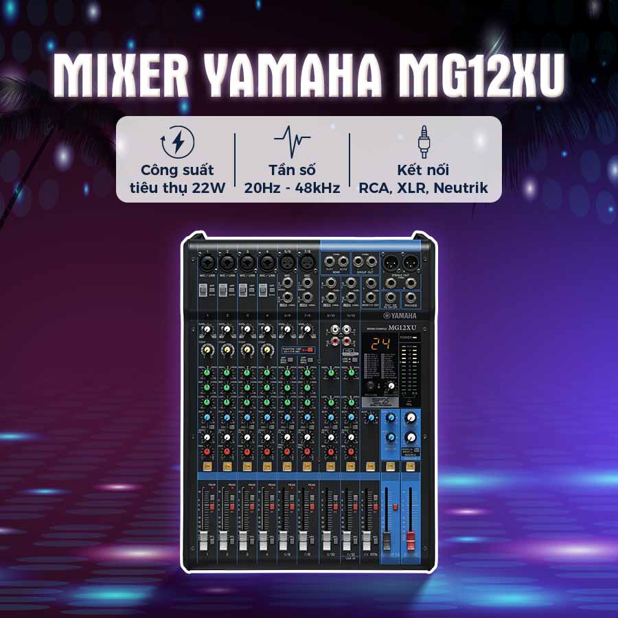 Bàn mixer Yamaha MG12XU "Mixer Analog, 12 kênh" - Ảnh 4