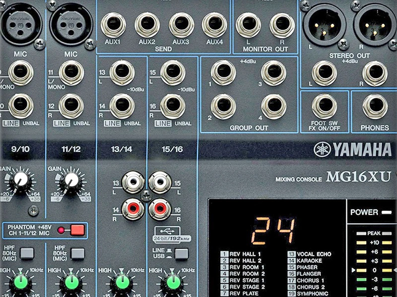 Bàn mixer Yamaha MG16XU "Mixer Analog, 16 kênh" - Ảnh 4