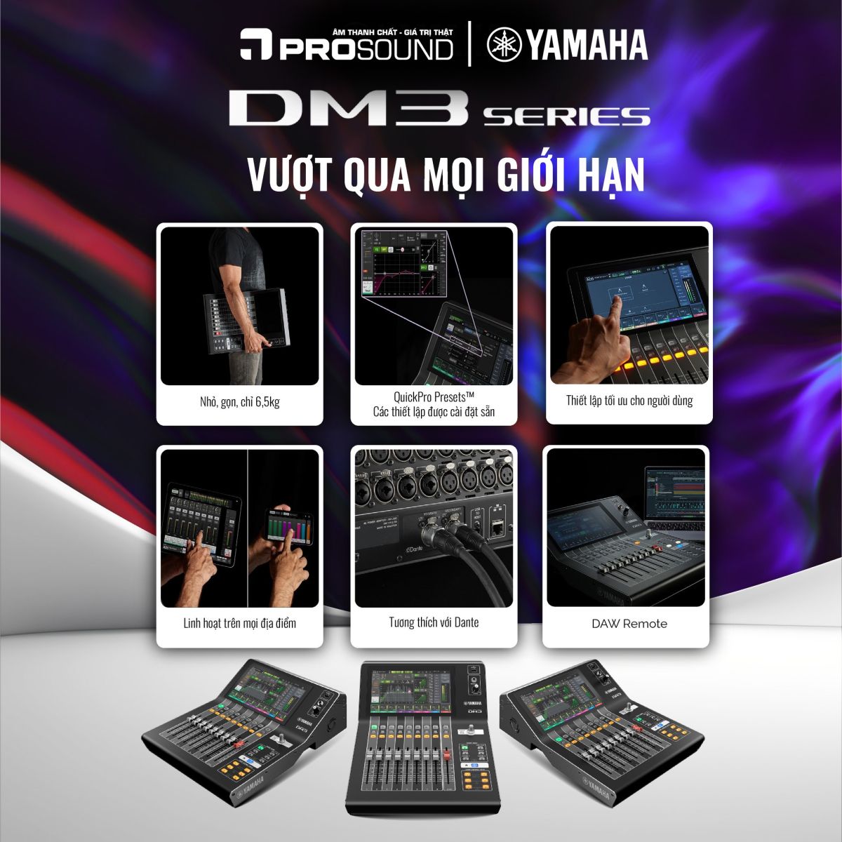 Bàn mixer Yamaha DM3 Standard "Mixer Digital, 22 CH ( Kênh )" - Ảnh 6